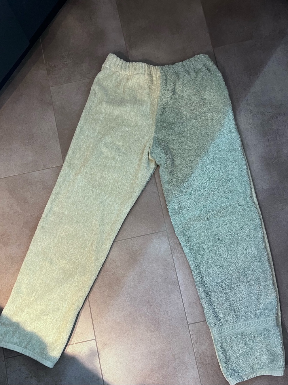 -five- stitched by tina ☀️ Two-Tone Terry Trousers